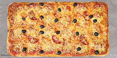 plaque pizza chorizo