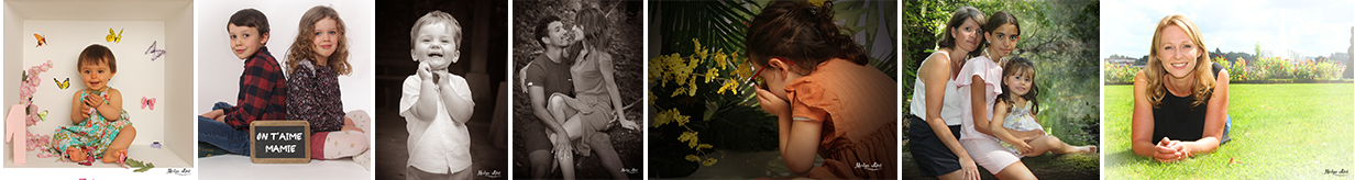 En tête Page Portrait - Photo en studio, en extérieur, famille enfant, seul avec ou sans thème